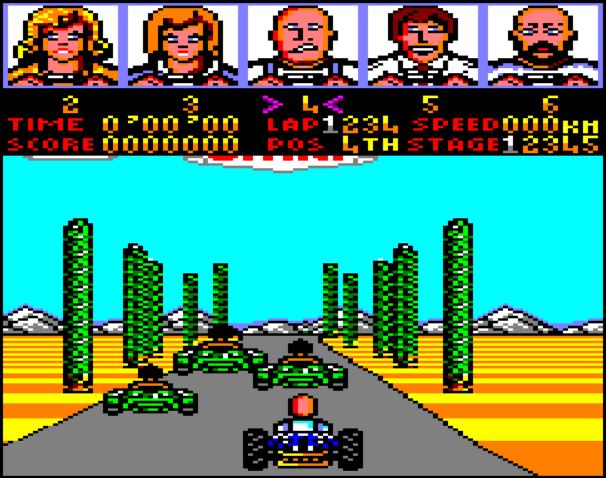 Power Drift - Amstrad CPC game screenshot (1989) by Activision